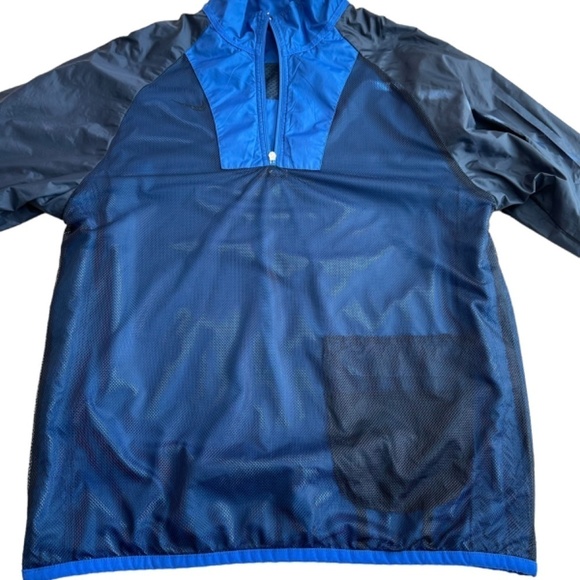 NIKE Y2K Windbreaker Jacket Warm up Mens Size XL Long Sleeve 1/4 Zip Pullover - Picture 11 of 16